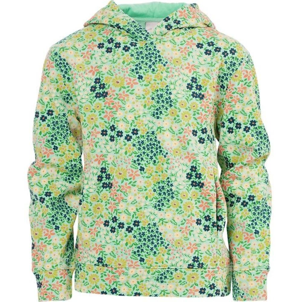 BCG‎ Girls Cotton Fleece Floral Hoodie in Blue Multi Micro Floral L12/14) $18